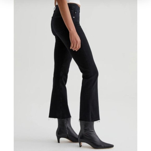 AG Adriano Goldschmied FARRAH BOOT CROP SULFUR BLACK NWT SZ 30 CROPPED BOOTCUT - Picture 15 of 16